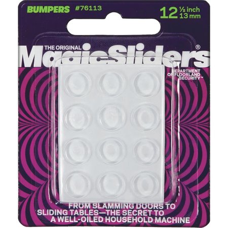 MAGIC SLIDERS L P 12Pk 1/2" Clr Bumpers 76113